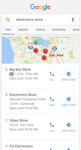 Google maps ads